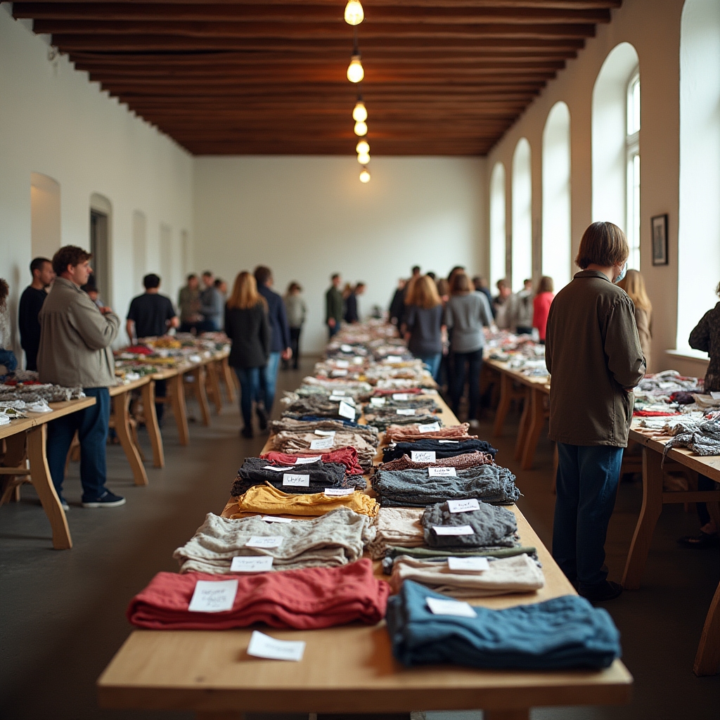 Swap party organizzato in una sala di associazione culturale torinese